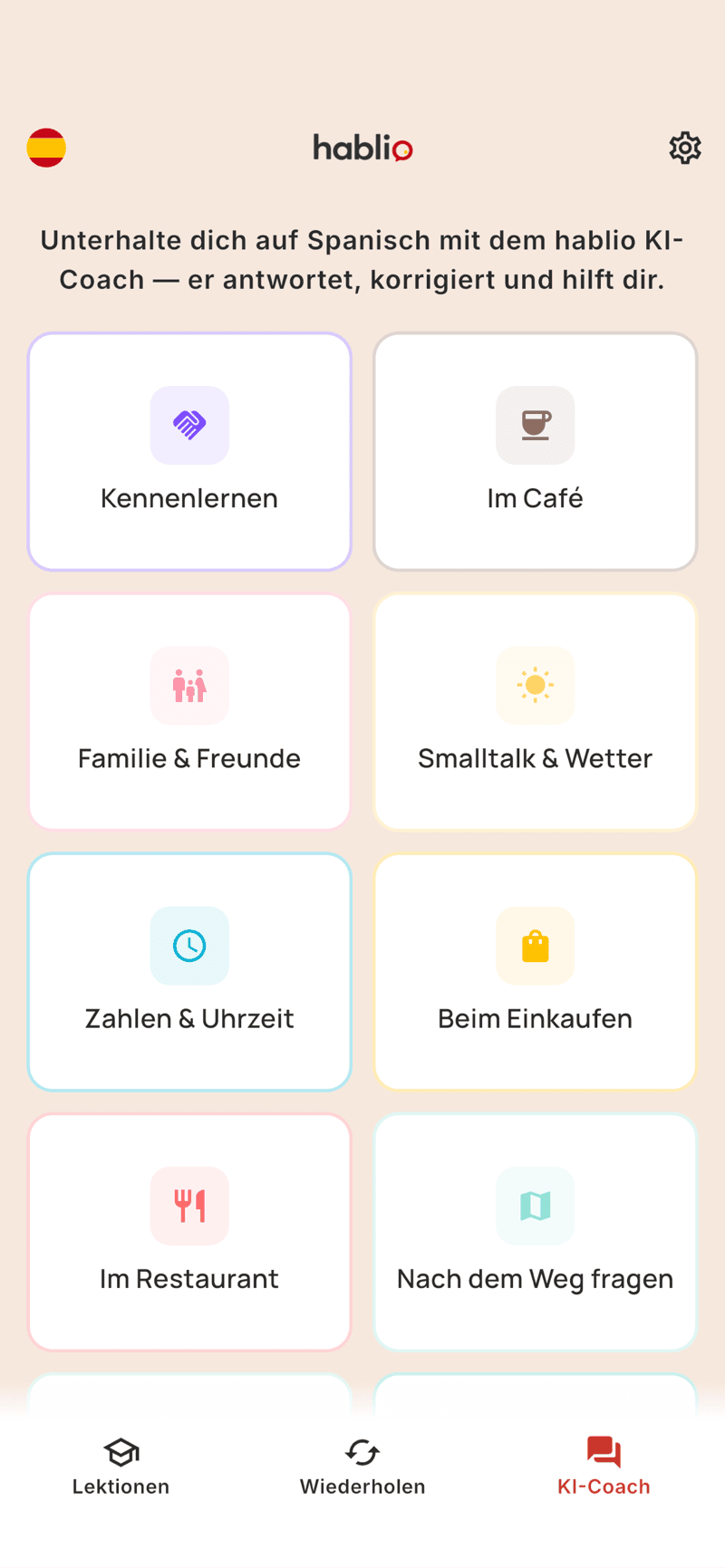 Szenario-Auswahl