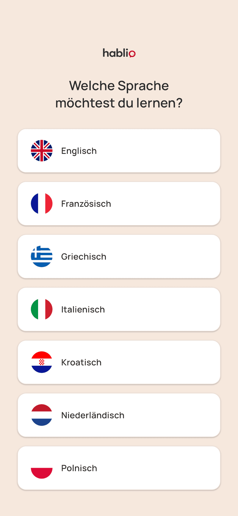 Sprachauswahl